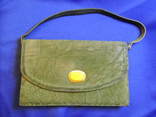 Vintage handbag elephant hide/leather made by Fiorenza